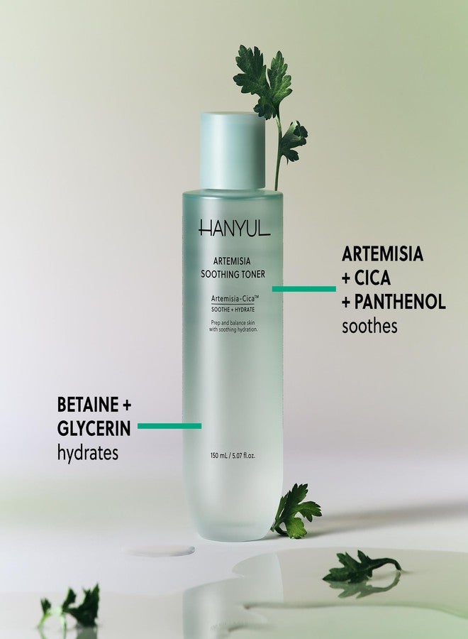 HANYUL Artemisia Soothing Toner with Centella Asiatica and Panthenol | Hydrating & Calming Facial Toner for Sensitized Skin, Skin Prep, Vegan, 5.07 fl. oz. - Image 2